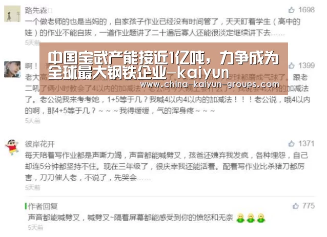 中国宝武产能接近1亿吨,力争成为全球最大钢铁企业-kaiyun(图4) 开云