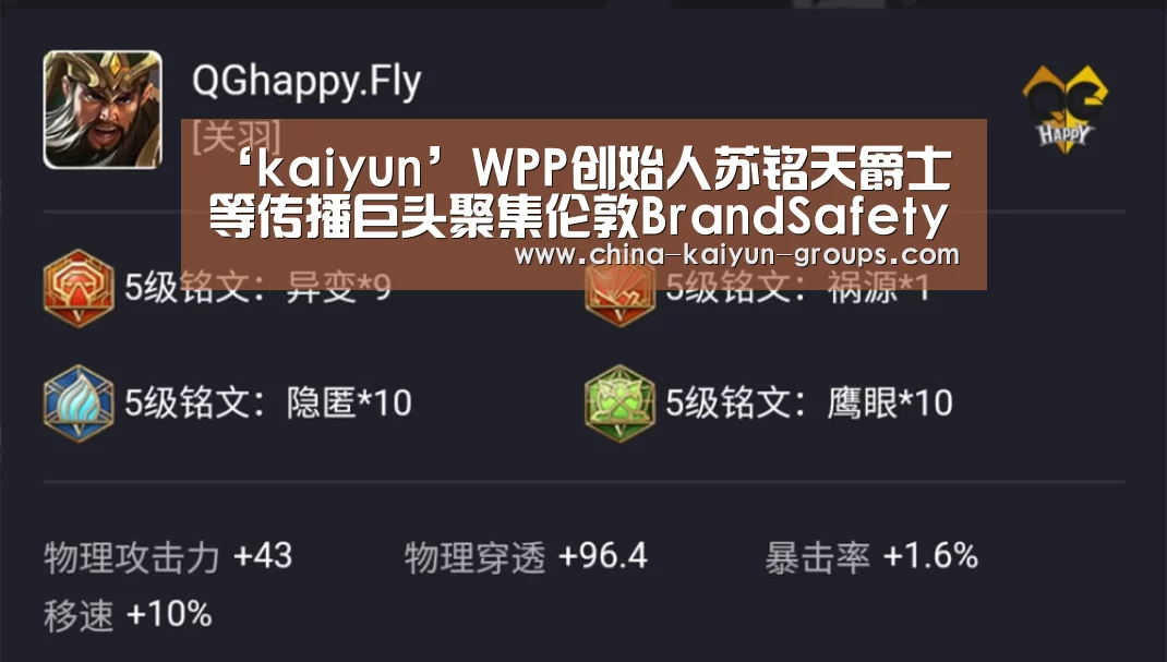 ‘kaiyun’WPP创始人苏铭天爵士等传播巨头聚集伦敦BrandSafety峰会,把脉广告程序化疵病(图2) ‘kaiyun’WPP创始人苏铭天爵士等传播巨头聚集伦敦BrandSafety峰会,把脉广告程序化疵病(图2)